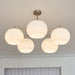 Nickel Glass Persimmon Chandelier - DWHOME