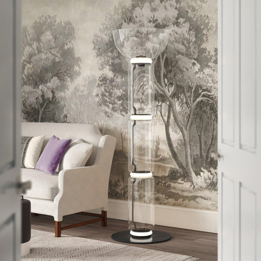 Bamboo Glass Floor Lamp - DWHOME