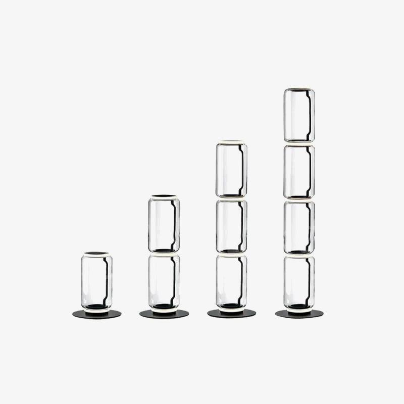 Bamboo Glass Floor Lamp-DWHOME