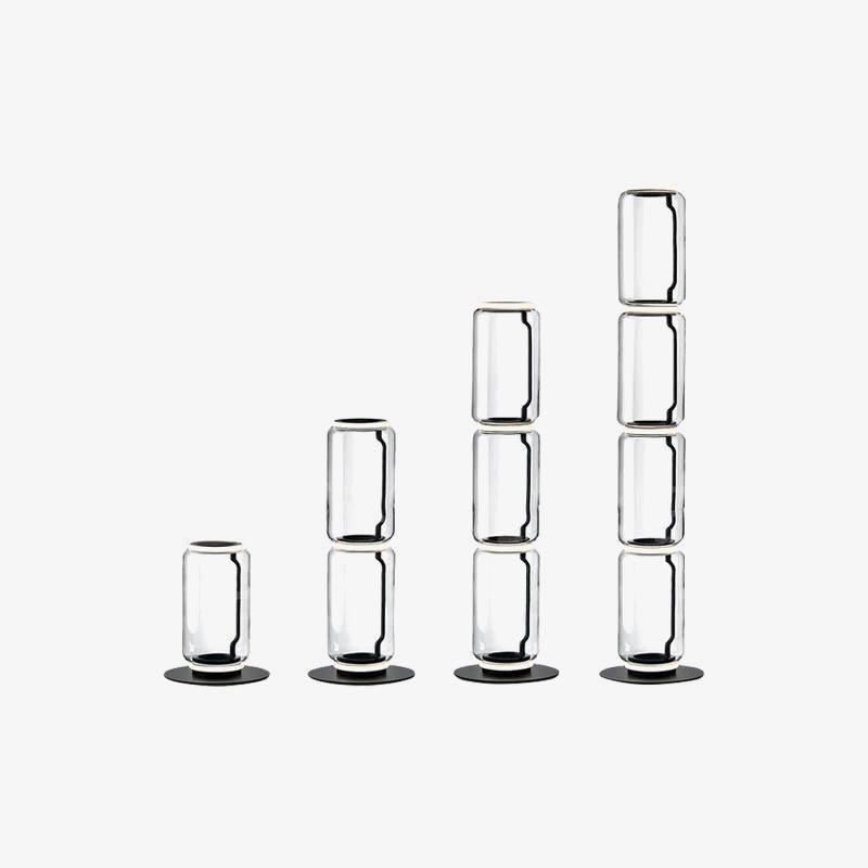 Bamboo Glass Floor Lamp-DWHOME