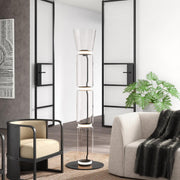 Bamboo Glass Floor Lamp-DWHOME