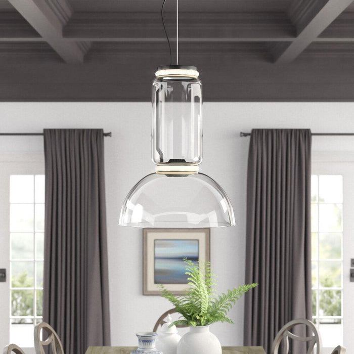 Cylindrical Glass Pendant Light - DWHOME