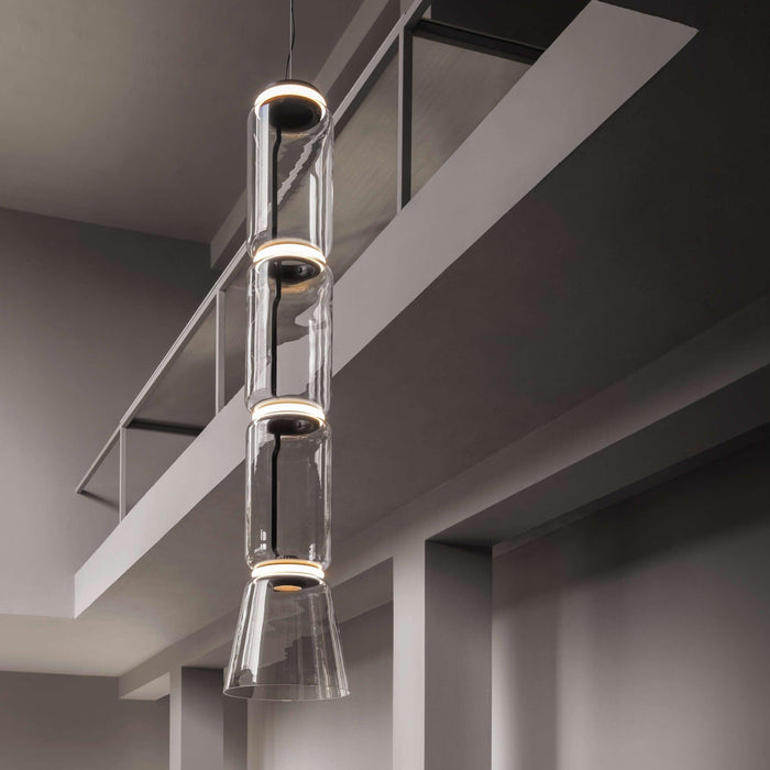 Cylindrical Glass Pendant Light - DWHOME