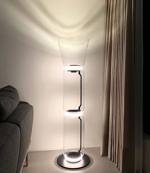 Bamboo Glass Floor Lamp - DWHOME