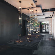Bamboo Glass Floor Lamp-DWHOME