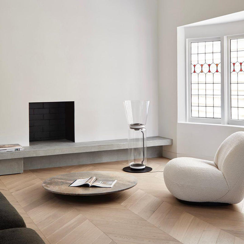 Bamboo Glass Floor Lamp-DWHOME