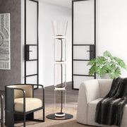 Bamboo Glass Floor Lamp-DWHOME