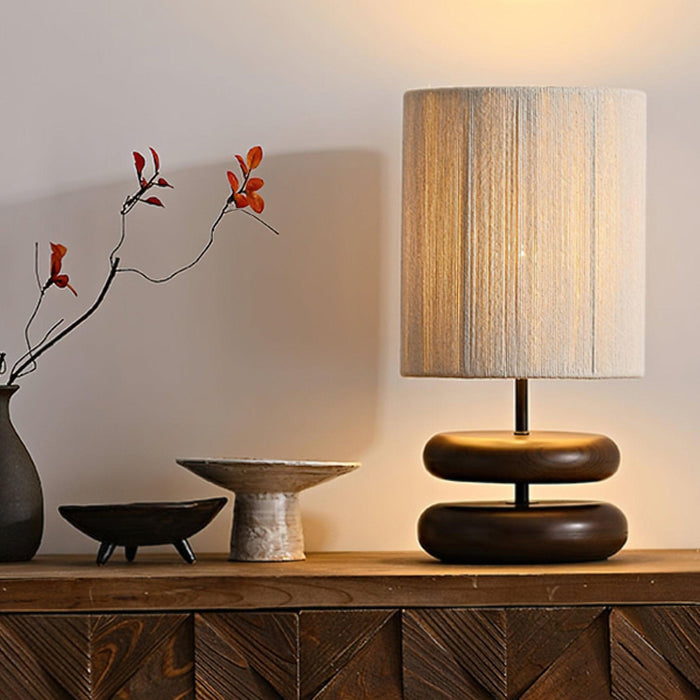 Nora Wood Table Lamp-DWHOME