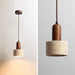 Sonoma Wood And Stone Minimalist Pendant Lights-DWHOME