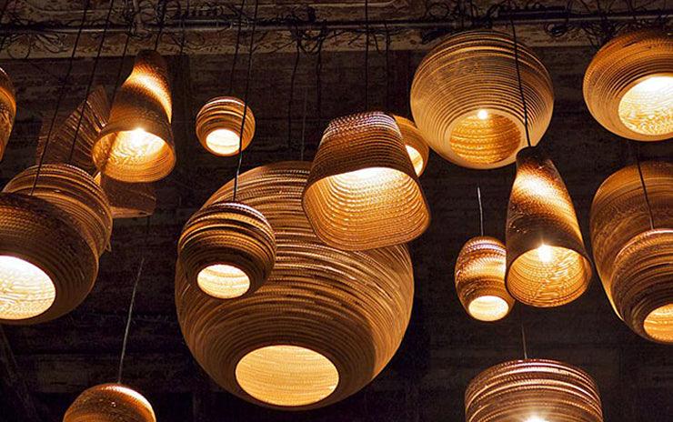 Luminaria Corrugated Board Pendant Light - DWHOME