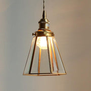Lanterna brass frame glass pendant light-DWHOME