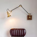 Mill House Long Arm Brass Wall Light-DWHOME