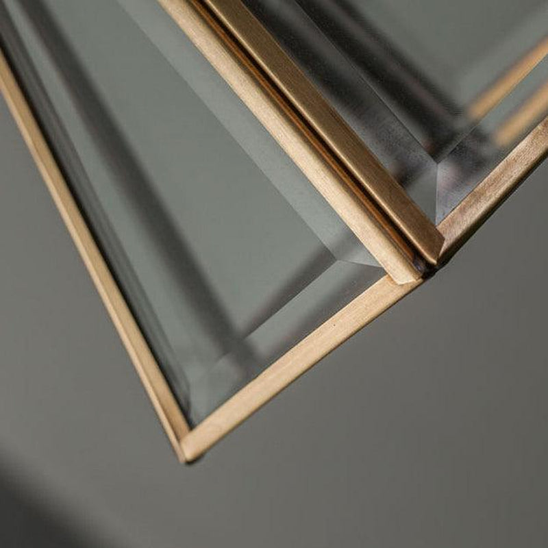Lanterna brass frame glass pendant light-DWHOME