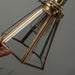 Lanterna brass frame glass pendant light.