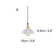 Odette Porcelain Shade Brass Fitting Pendant Light-DWHOME