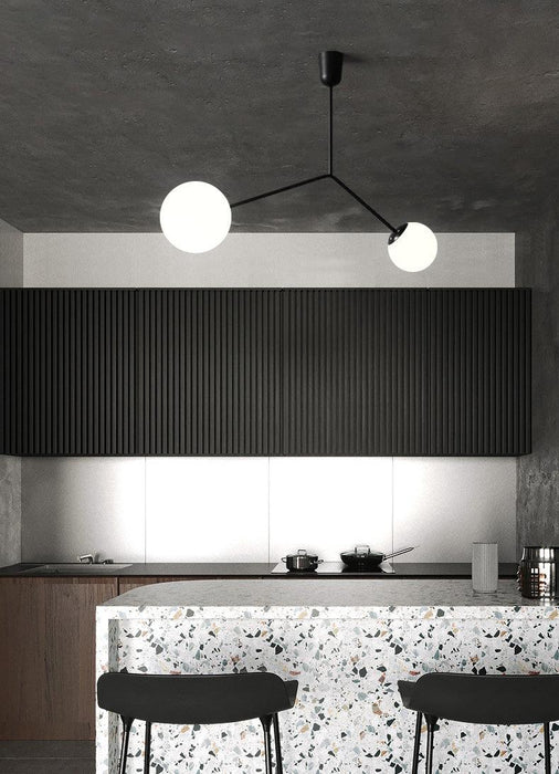 Yuli Minimalist Line Kitchen Island Pendant Light.