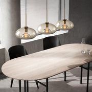 Millow Glass Shade Brass Fitting Pendant Light-DWHOME