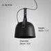 Kemi loft minimalist monochrome pendant light with strap handle.