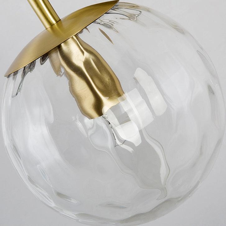 Pomelo Mid century modern Glass Ball Brass Wall Light-DWHOME