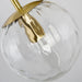 Pomelo Mid century modern Glass Ball Brass Wall Light.