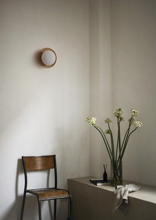 Kato Wooden Plate Japandi Wall Light.