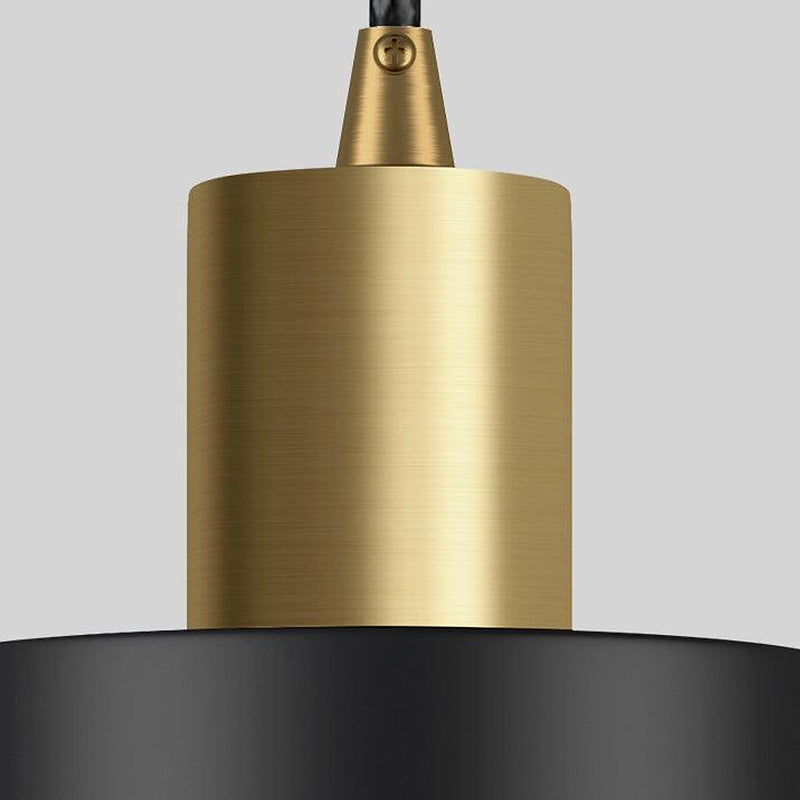 Raffles two tone black and brass pendant light-DWHOME
