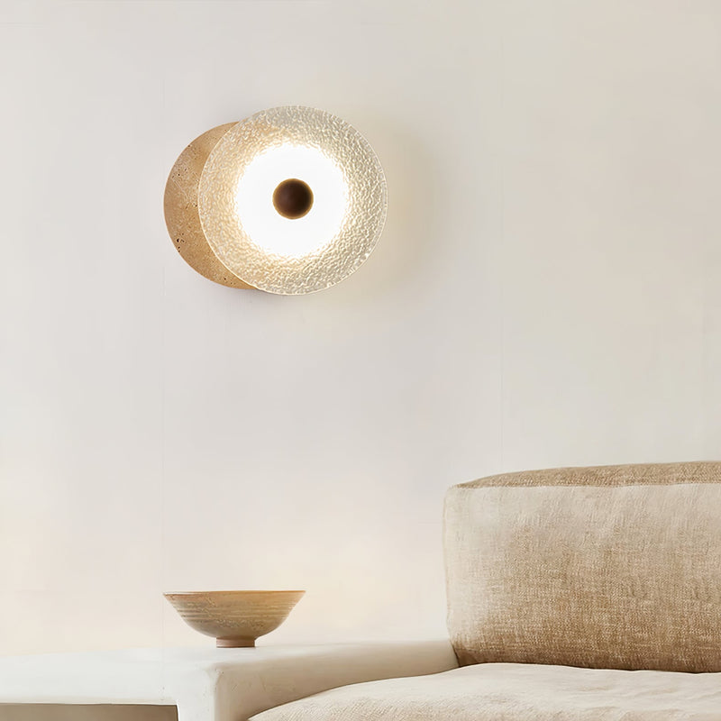 Aurora Travertine Wall Lamp-DWHOME