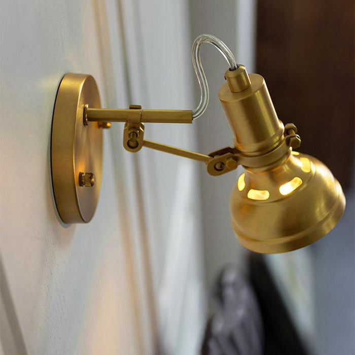 Mill House Short Arm Brass Wall Light.