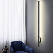 Sasaki Minimalist Line LED Wall Light With Wall Plug-DWHOME