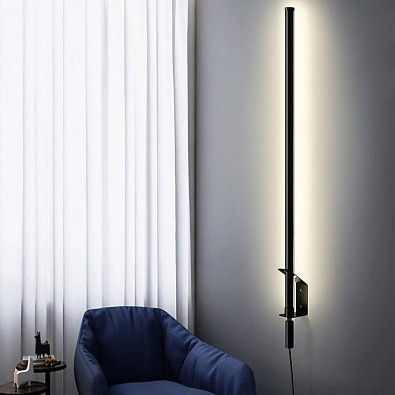 Sasaki Minimalist Line LED Wall Light With Wall Plug-DWHOME
