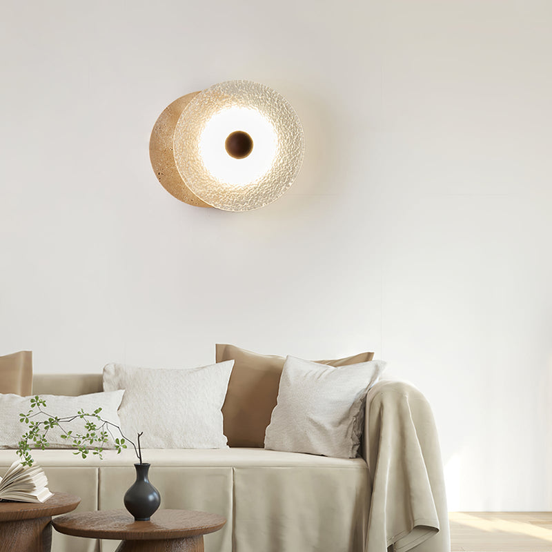 Aurora Travertine Wall Lamp-DWHOME