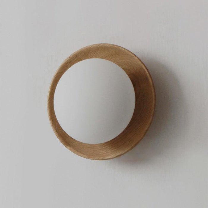 Kato Wooden Plate Japandi Wall Light.