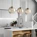 Millow Glass Shade Brass Fitting Pendant Light.