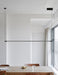 Linea minimalist strip line pendant light.