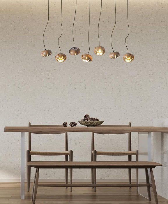 Wooden Petal Kitchen Island Pendant Light - DWHOME