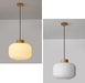 Lampions paper lantern glass shade Japandi style pendant light - DWHOME