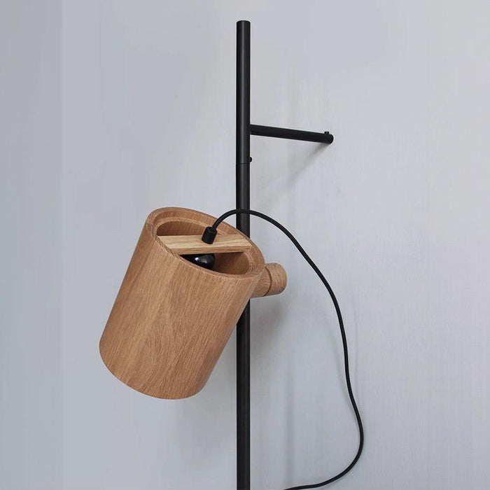 Umea Wooden Spotlight With Railing Wall Light.