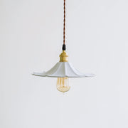 Odette Porcelain Shade Brass Fitting Pendant Light-DWHOME