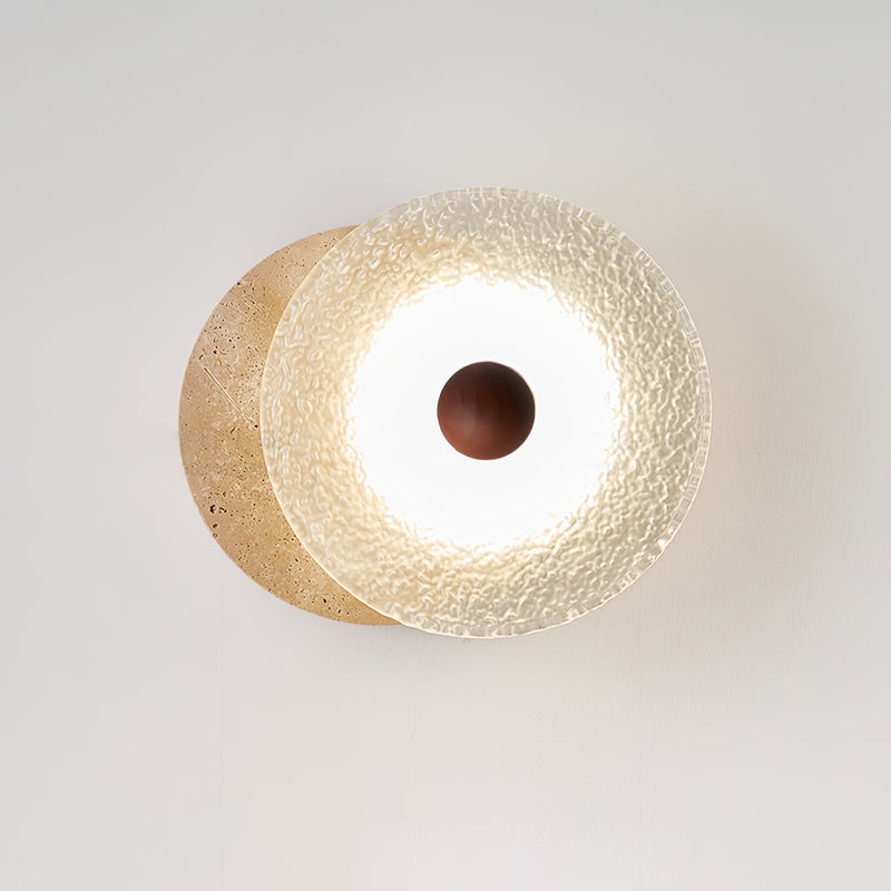 Aurora Travertine Wall Lamp-DWHOME