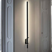 Sasaki Minimalist Line LED Wall Light With Wall Plug-DWHOME