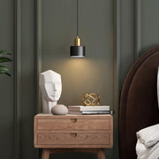 Raffles two tone black and brass pendant light-DWHOME