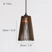 Kaho Wooden Shade Japandi Pendant Light.