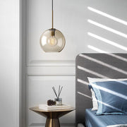 Millow Glass Shade Brass Fitting Pendant Light-DWHOME