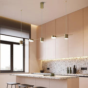 Nori Minimalist Brass Pendant Light Chandelier-DWHOME