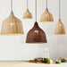 La playa rattan bamboo weave pendant light.