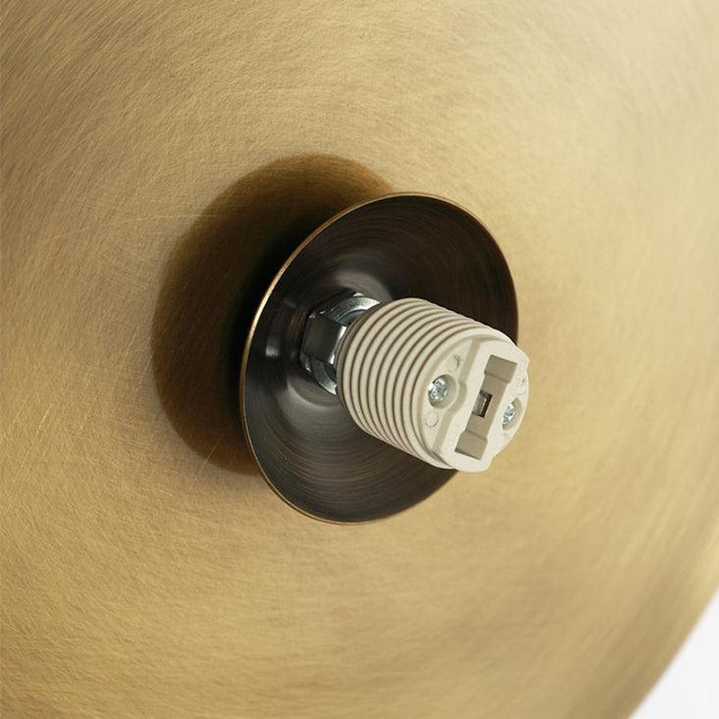 Rund Brass Plate Frosted Glass Mid Century Modern Wall Light / Ceiling Light-DWHOME