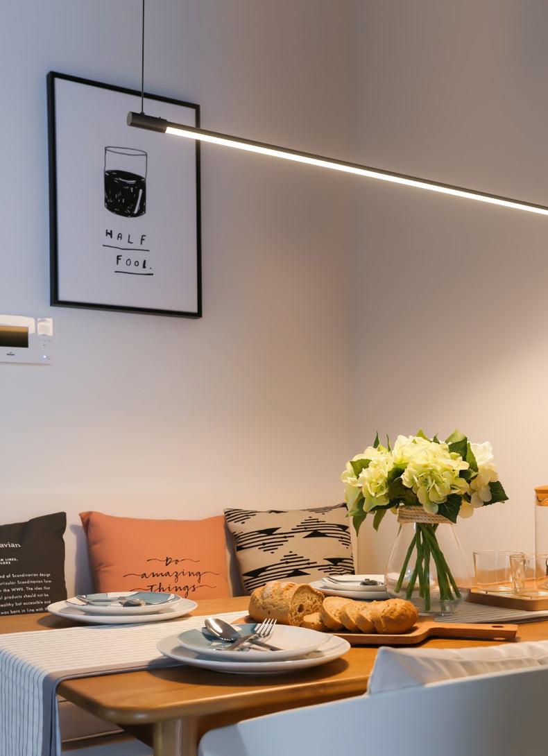 Linea minimalist strip line pendant light-DWHOME
