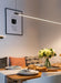 Linea minimalist strip line pendant light.