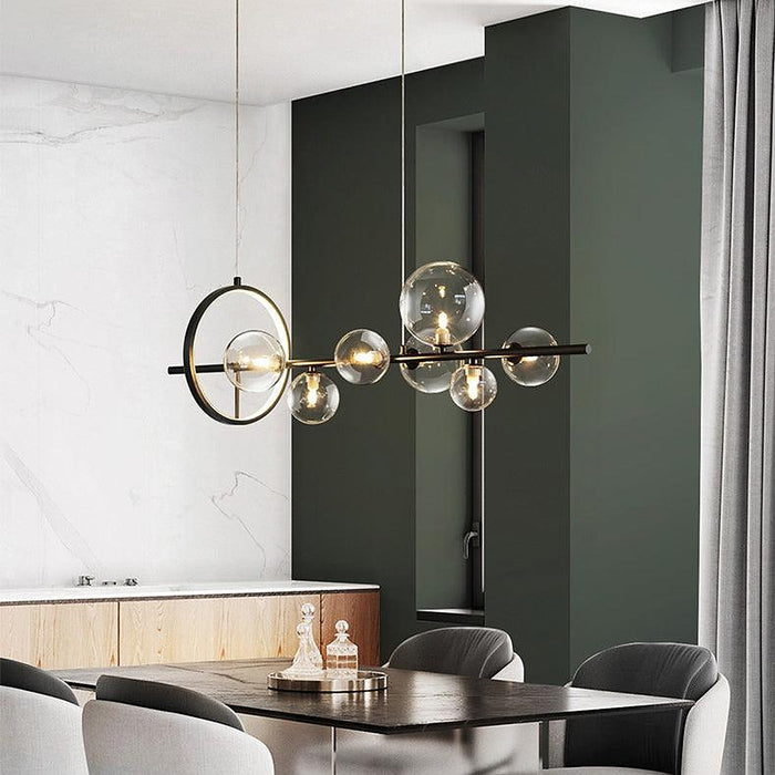 Soho modern luxury linear pendant light chandelier-DWHOME