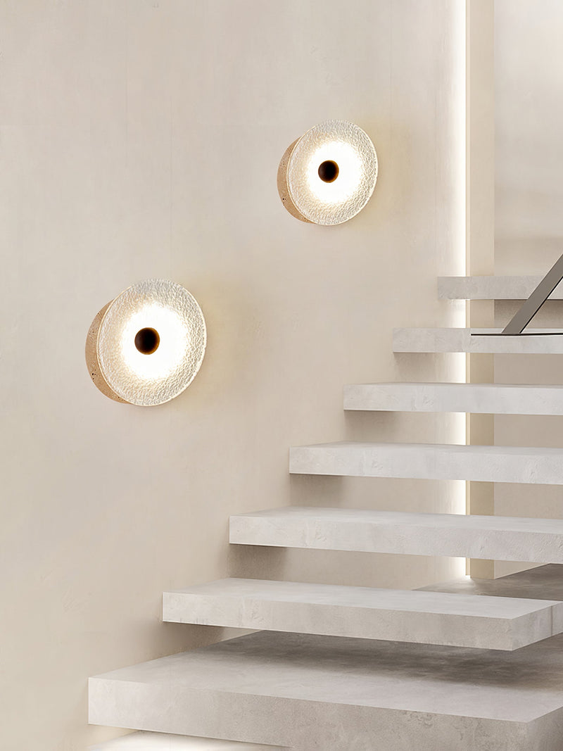 Aurora Travertine Wall Lamp-DWHOME